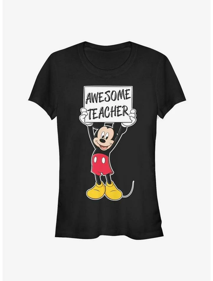 New ❤️ Disney Mickey Mouse Awesome Teacher Classic 🌟 Girls T-Shirt 🥰 1 New ❤️ Disney Mickey Mouse Awesome Teacher Classic 🌟 Girls T-Shirt 🥰