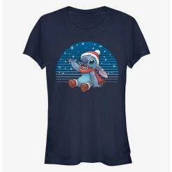 Cheapest 👏 Disney Lilo & Stitch Christmas Snowing Stitch Girls T-Shirt 😍