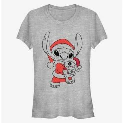 Coupon 😉  Disney Lilo & Stitch  Christmas Santa Stitch Blaster 🔔  Girls T-Shirt ❤️