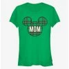 Coupon 👍 Disney Mickey Mouse Head Plaid Mom Classic 💯 Girls T-Shirt ❤️