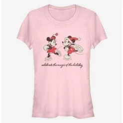Cheap 😀  Disney Mickey Mouse Holiday Minnie Mouse Ice Skating Classic ✨  Girls T-Shirt ✔️