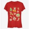 Cheapest 😉 Disney Mickey Mouse Holiday Gingerbread Classic Girls T-Shirt 🌟