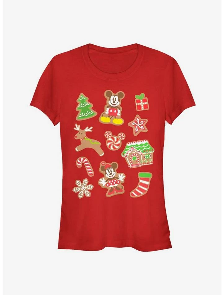 Cheapest 😉 Disney Mickey Mouse Holiday Gingerbread Classic Girls T-Shirt 🌟 1 Cheapest 😉 Disney Mickey Mouse Holiday Gingerbread Classic Girls T-Shirt 🌟