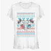 Discount ❤️ Disney Mickey Mouse And Minnie Mouse Holiday Sweater Classic 🌟 Girls T-Shirt ❤️