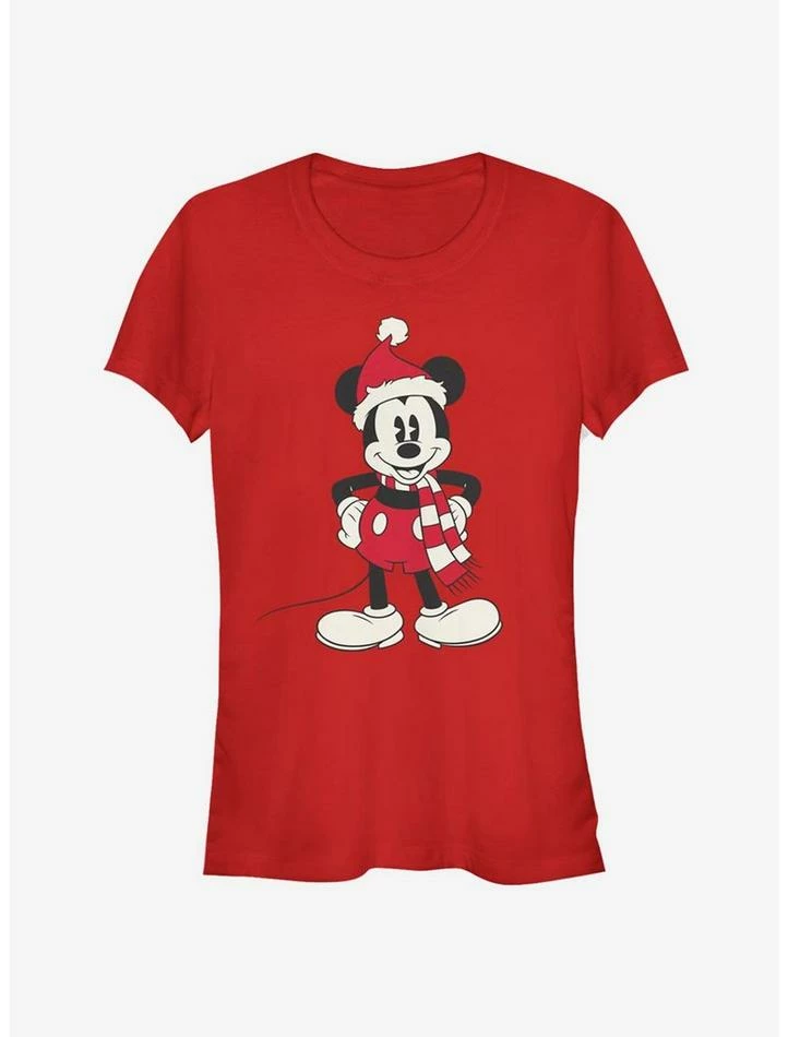 Budget β¨ Disney Mickey Mouse π Christmas Santa Hat Classic Girls T-Shirt π₯° 1 Budget β¨ Disney Mickey Mouse π Christmas Santa Hat Classic Girls T-Shirt π₯°