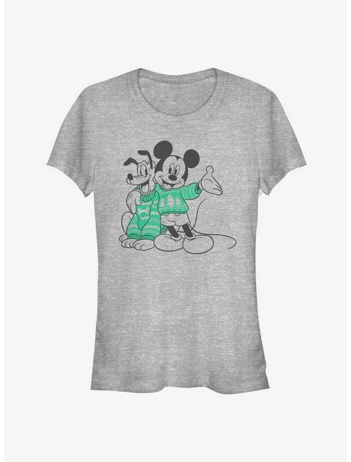 Coupon โจ Disney Mickey Mouse Pluto Matching Holiday Sweaters Classic ๐งจ Girls T-Shirt โค๏ธ 1 Coupon โจ Disney Mickey Mouse Pluto Matching Holiday Sweaters Classic ๐งจ Girls T-Shirt โค๏ธ
