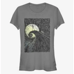 Discount 👍 Disney The Nightmare Before Christmas Spiral HIll Painting Classic Girls T-Shirt 🧨 -Dressup Outfits Shop 13315898 hi