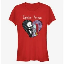 Best Pirce 🥰 The Nightmare Before Christmas Jack & Sally Together Forever Girls T-Shirt 🎉 5 Best Pirce 🥰 The Nightmare Before Christmas Jack & Sally Together Forever Girls T-Shirt 🎉 -Dressup Outfits Shop 13315919 hi