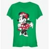 Flash Sale 🎁 Disney Minnie Mouse Holiday Winter Outfit Classic Girls T-Shirt 😉