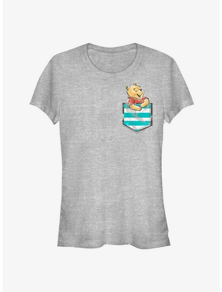 Cheapest ✨ Disney Winnie The Pooh Pooh Faux Pocket Classic Girls T-Shirt ✔️ 1 Cheapest ✨ Disney Winnie The Pooh Pooh Faux Pocket Classic Girls T-Shirt ✔️
