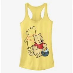 Outlet ✔️ Disney Winnie The Pooh Pooh Art Classic Girls Tank ⭐