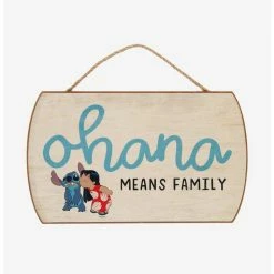 Outlet ✔️ Disney Lilo & Stitch Ohana Door Sign ✔️