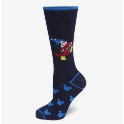 Promo 🧨 Disney Fantasia Mickey Mouse Navy Socks 🔥