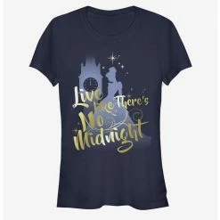 Outlet 💯 Disney Cinderella Classic Live Like There's No Midnight Girls T-Shirt ⌛ -Dressup Outfits Shop 13475678 hi