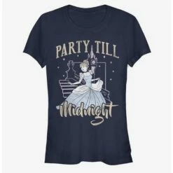 Cheap 🎁 Disney Cinderella Classic Party Till Midnight Girls T-Shirt ⌛