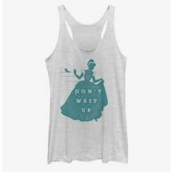 Discount 😉 Disney Cinderella Classic Don't Wait Up Girls Tank 💯