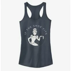Best Sale ⌛ Disney Cinderella Classic 😍 Shoe Fits Girls Tank 😀