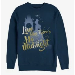 Buy ❤️ Disney Cinderella Classic Live Like There's No Midnight Crew Sweatshirt 🔔
