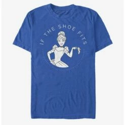 Hot Sale ⌛ Disney Cinderella Classic 🎉 Shoe Fits T-Shirt 🔔