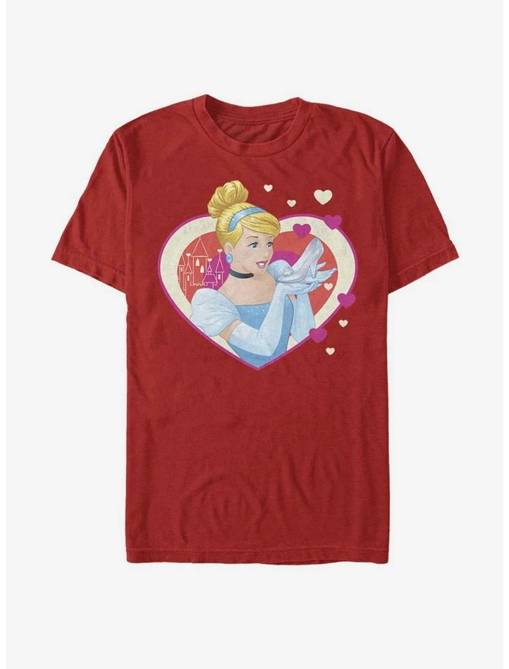 Promo 🎁 Disney Cinderella Classic Cinderella Hearts T-Shirt 🔔 1 Promo 🎁 Disney Cinderella Classic Cinderella Hearts T-Shirt 🔔