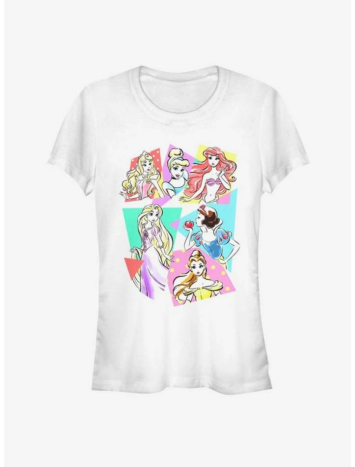 Best Pirce ⭐ Disney Princess Classic Neon Pop 👍 Girls T-Shirt ❤️ 1 Best Pirce ⭐ Disney Princess Classic Neon Pop 👍 Girls T-Shirt ❤️