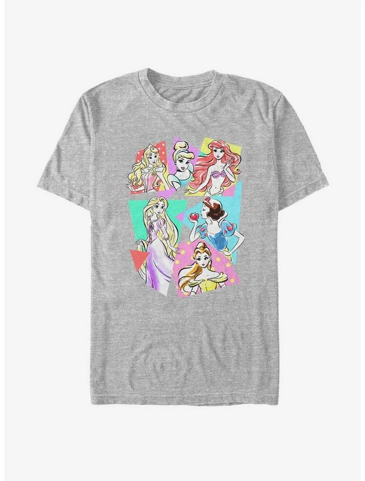 Outlet 😍 Disney Princess Classic Neon Pop T-Shirt ⌛ 1 Outlet 😍 Disney Princess Classic Neon Pop T-Shirt ⌛