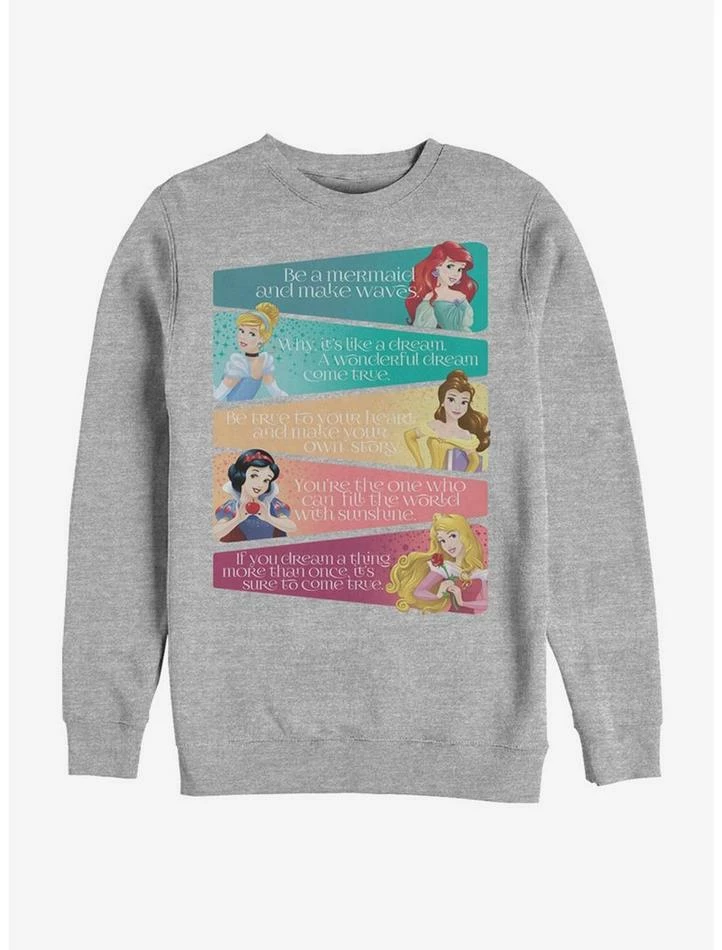 Top 10 ❤️ Disney Princess Classic Princess Adjectives Crew Sweatshirt 🎉 1 Top 10 ❤️ Disney Princess Classic Princess Adjectives Crew Sweatshirt 🎉