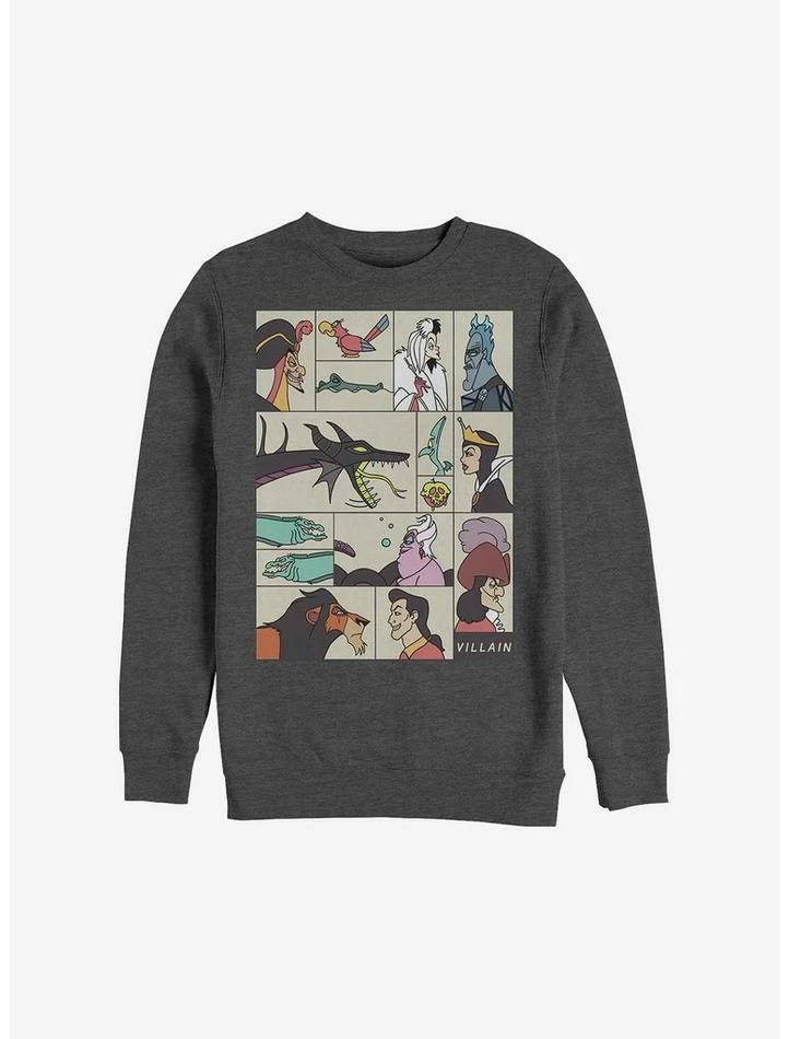 New 🛒 Disney Villains Villainous Crew Sweatshirt 🥰 1 New 🛒 Disney Villains Villainous Crew Sweatshirt 🥰