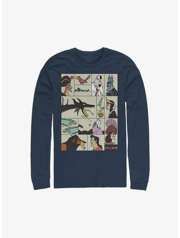Discount ✔️ Disney Villains Villainous Long-Sleeve T-Shirt ✨ 1 Discount ✔️ Disney Villains Villainous Long-Sleeve T-Shirt ✨