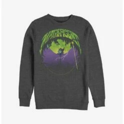 Buy 🥰 Disney Maleficent Maleficent Castle Flame Outline Crew Sweatshirt ✨