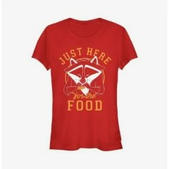 New 😀 Disney Pocahontas Meeko Here For Food Girls T-Shirt 😍