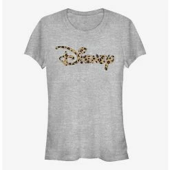 Brand new 👍 Disney Princess Disney Logo Leopard Fill Girls T-Shirt 🛒