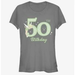 Promo 😀 Disney Peter Pan Tinker Bell 50Th Birthday 🎉 Girls T-Shirt ✨