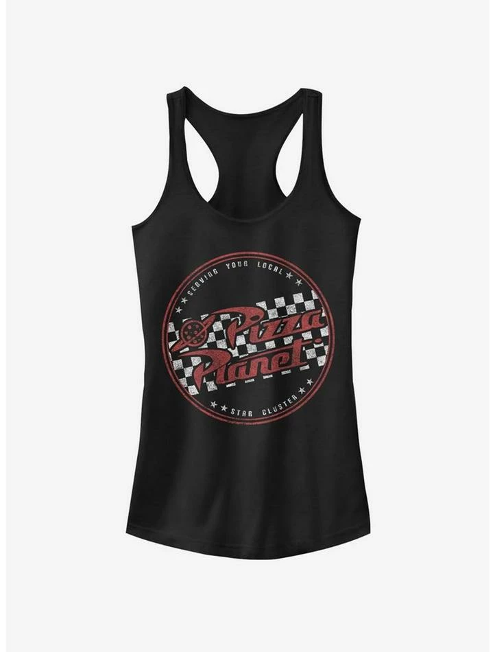 Best Sale 🎁 Disney Pixar Toy Story Pizza Planet Logo Girls Tank 👍 1 Best Sale 🎁 Disney Pixar Toy Story Pizza Planet Logo Girls Tank 👍
