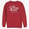 Deals ✔️ Disney Pixar Toy Story Retro Pizza Planet Crew Sweatshirt 🎁