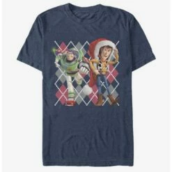 Best Pirce ❤️ Disney Pixar Toy Story Argyle ❄ Christmas T-Shirt ✨