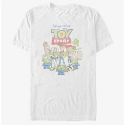 Promo 👏 Disney Pixar Toy Story Distressed Toy GroUp 97 105 T-Shirt 👍