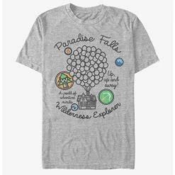 Cheap ⭐ Disney Pixar Up Paradise Patches T-Shirt 🛒