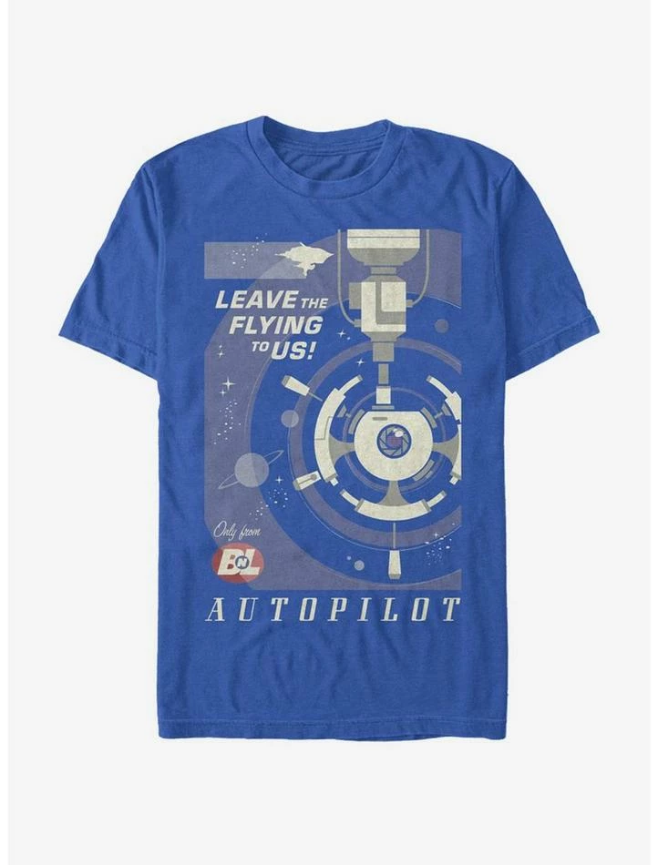 Wholesale 🎉 Disney Pixar Wall-E Autopilot Poster T-Shirt 🔔 1 Wholesale 🎉 Disney Pixar Wall-E Autopilot Poster T-Shirt 🔔