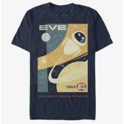 Best Pirce 😀 Disney Pixar Wall-E Eve Poster T-Shirt 🎁