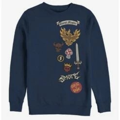 Wholesale ✨ Disney Pixar Onward Cutoff Patches Crew Sweatshirt ❤️