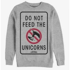 Budget 👏 Disney Pixar Onward Don'T Feed The Unicorns Crew Sweatshirt ⌛
