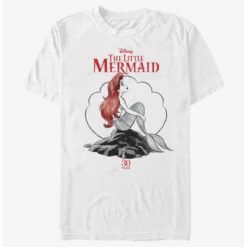 Coupon 👍 Disney Little Mermaid Sketch Mermaid Anniversary T-Shirt 🔥