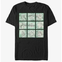 New 😀 Disney Little Mermaid Mermaid Sketches T-Shirt ❤️