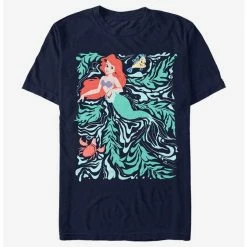 Best Sale 🔥 Disney Little Mermaid Swirly Mermaid T-Shirt 🎉