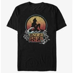 Discount 🎁 Disney Little Mermaid Under The Sunset T-Shirt ✔️