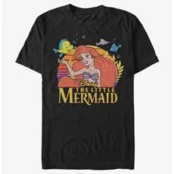 Promo 💯 Disney Little Mermaid Logo Title T-Shirt ❤️
