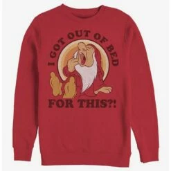 Promo 🔔 Disney Snow White Outa Bed Sweatshirt ⌛