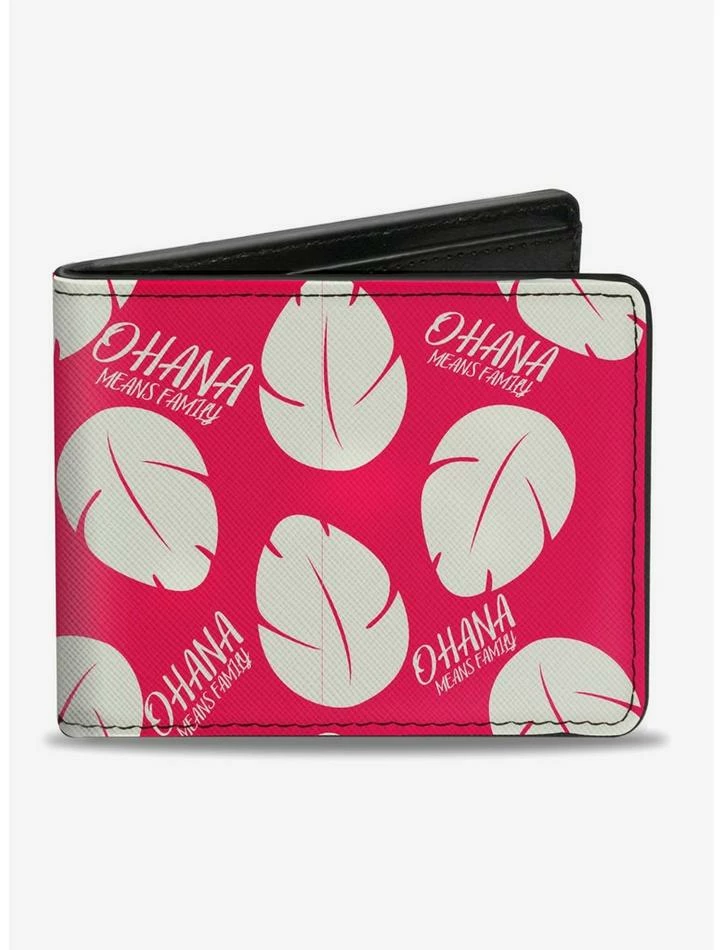 New ๐ Disney Lilo Stitch Ohana Means Family Bounding Dress Leaves Bi-fold Wallet ๐ 1 New ๐ Disney Lilo Stitch Ohana Means Family Bounding Dress Leaves Bi-fold Wallet ๐