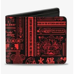 Best deal ⭐ Disney Mickey Mouse Tasting China Collage Bi-fold Wallet ✨